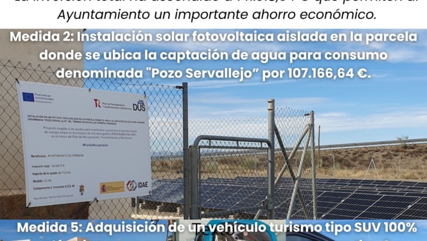 FERREIRA, BENEFICIARIA DEL PROGRAMA DUS 5000 CON MÁS DE 120 MIL EUROS PARA INVERSIONES